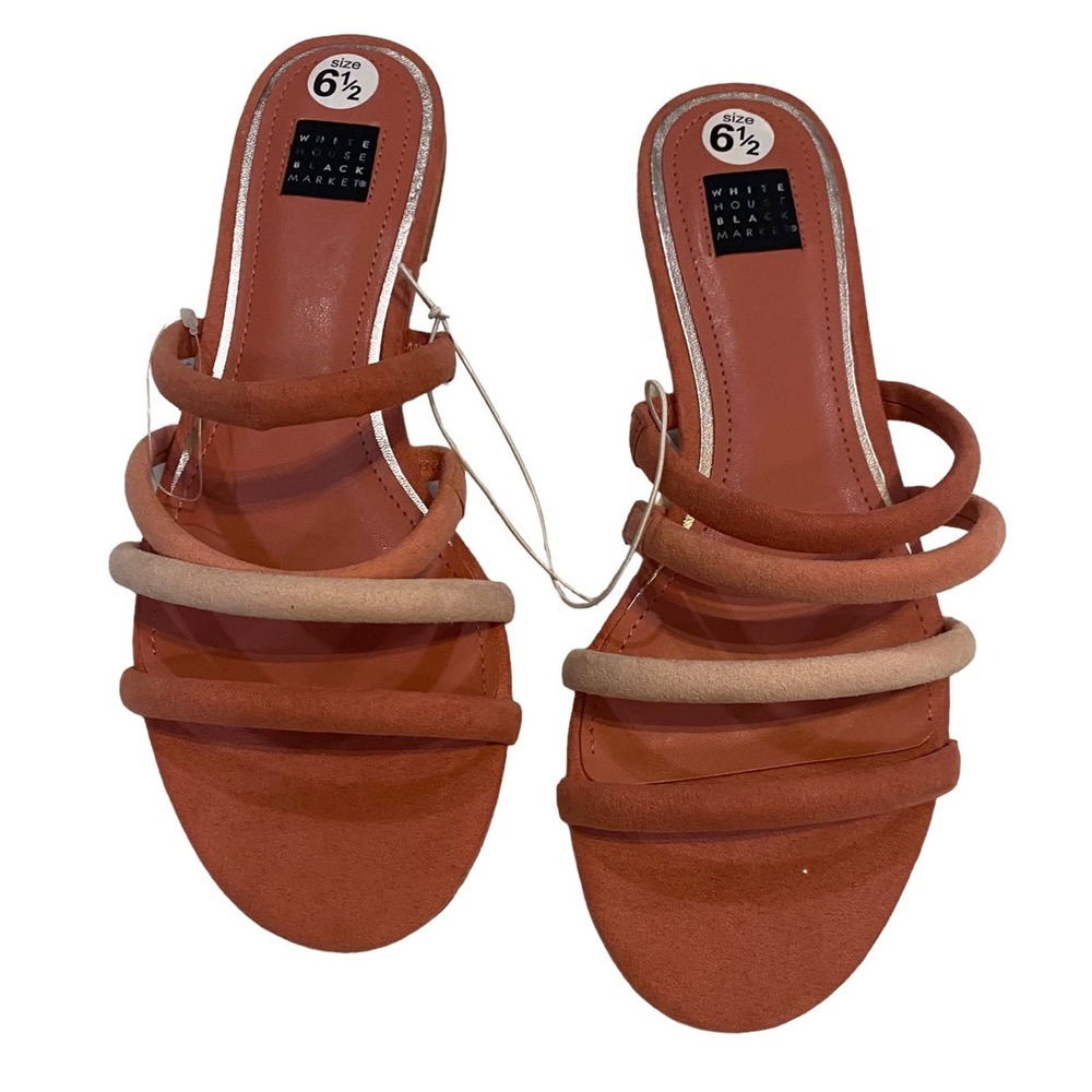 White House Black Market Coral Sandals